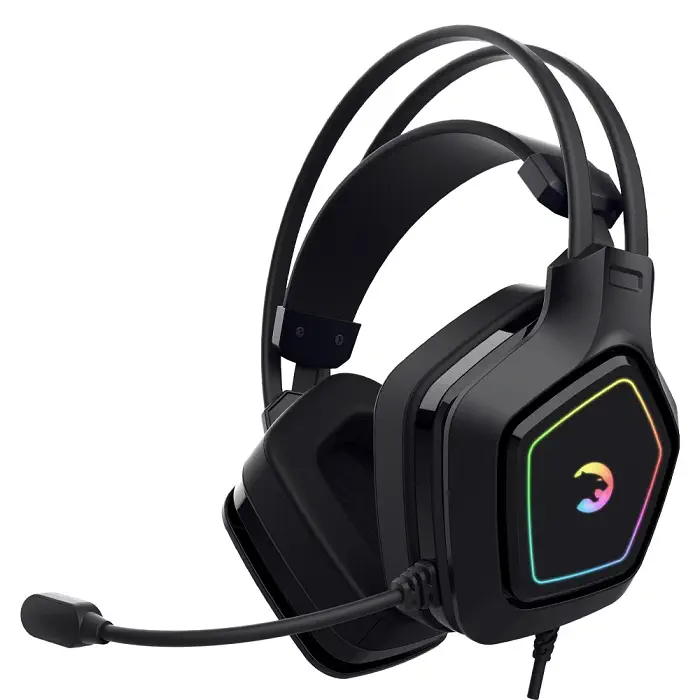 Gamepower Mihawk Pro 7.1 Surround Hi-Fi RGB Titreşimli Oyuncu Kulaklığı, Siyah