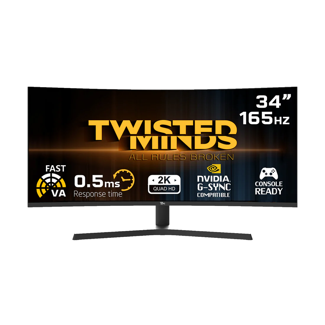 Twisted Minds Ultra Geniş Kavisli 34" WQHD, 2K, 165HZ, 0.5MS ,VA Performans Oyuncu Monitör