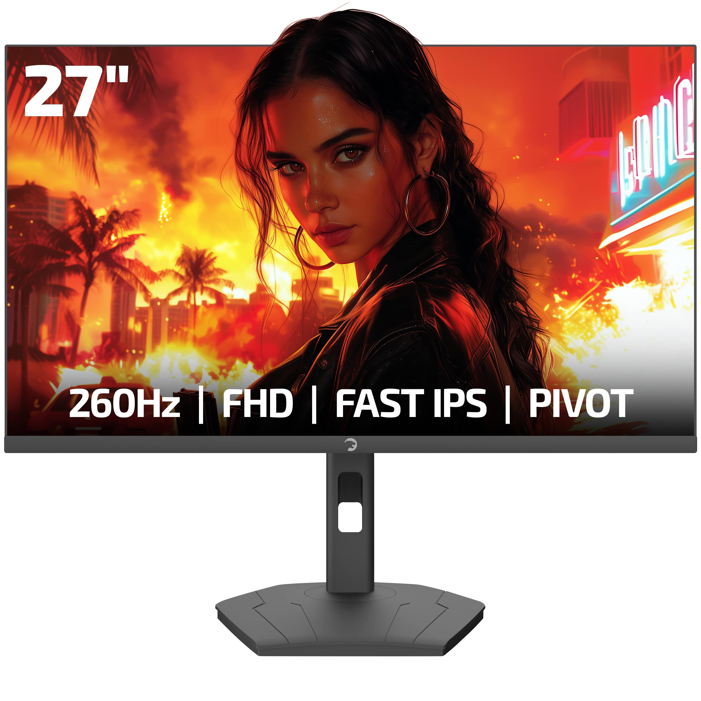 GamePower Lunis L60 27" 260Hz 0.5Ms Fast IPS FHD RGB Pivot Gaming Monitör