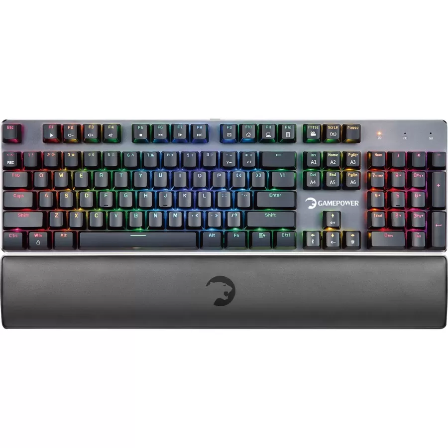 GamePower Ogre RGB 60M Blue Switch Türkçe Q USB Mekanik Gaming Klavye