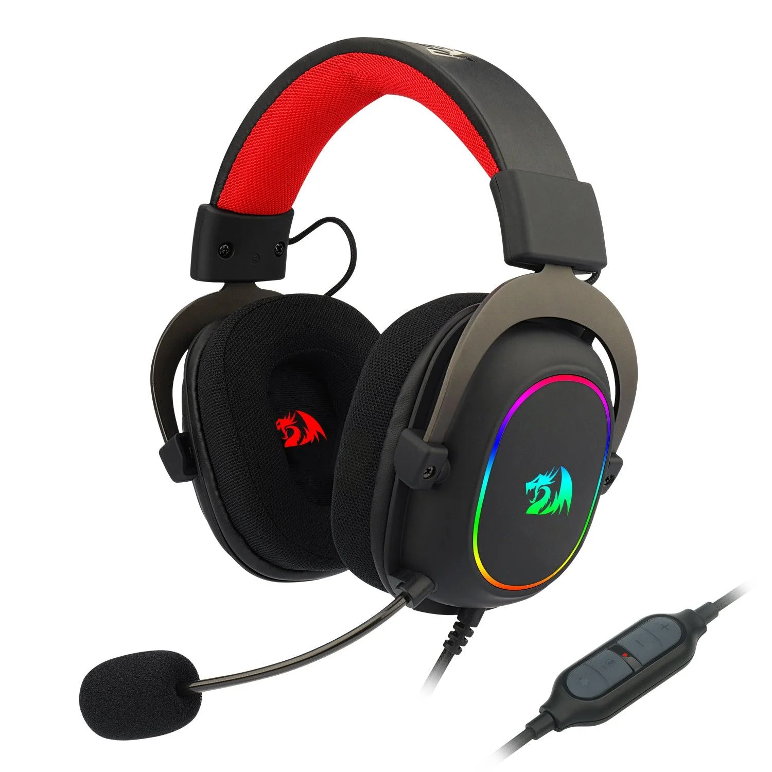 Redragon H510-RGB Zeus X RGB Çoklu Platform 7.1 Surround Ses Kablolu USB Oyun Kulaklığı, Siyah