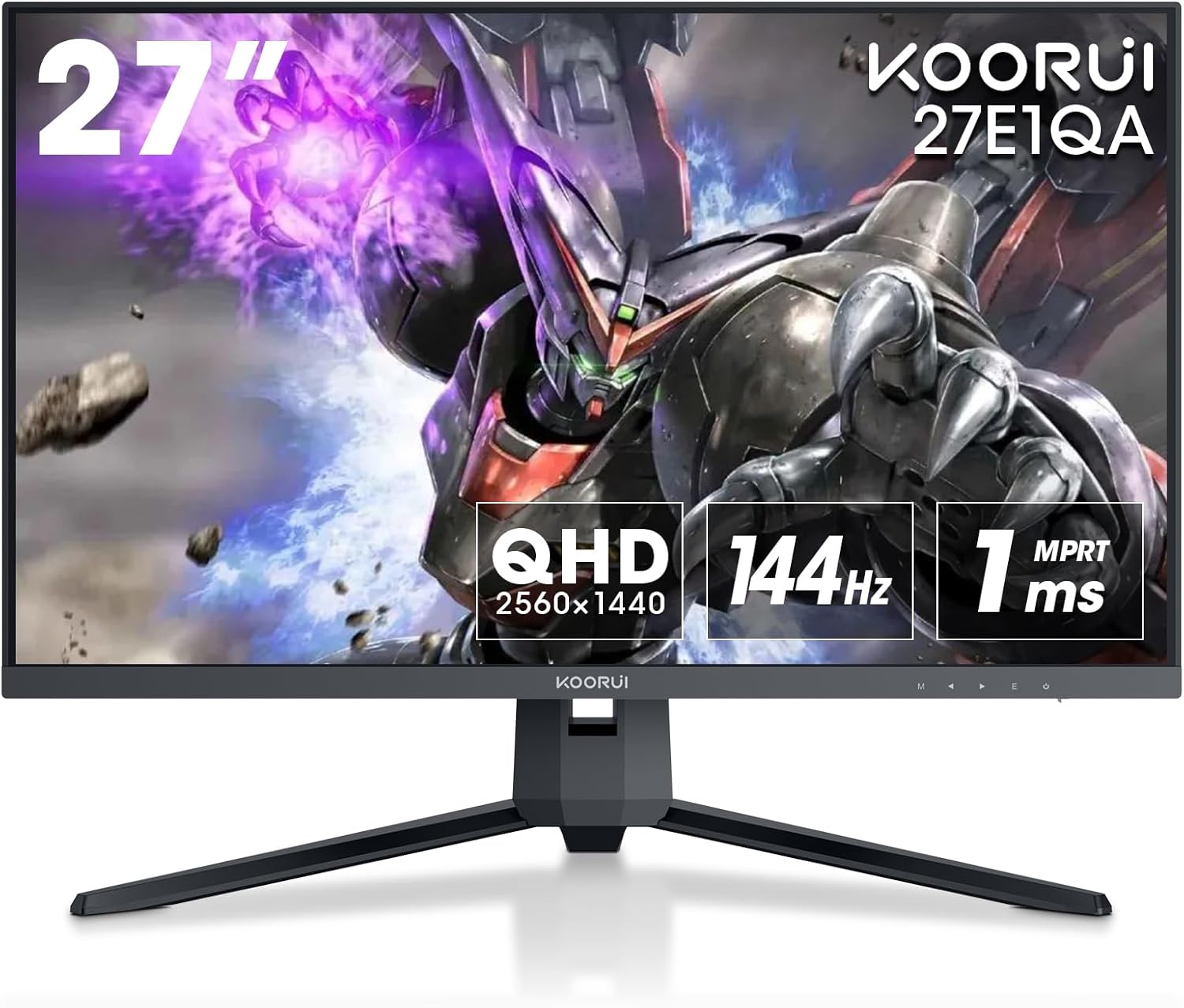 Koorui 27E1QA Serisi 27" 1 MS 144 Hz FreeSync 2K QHD VA LED Gaming Monitör