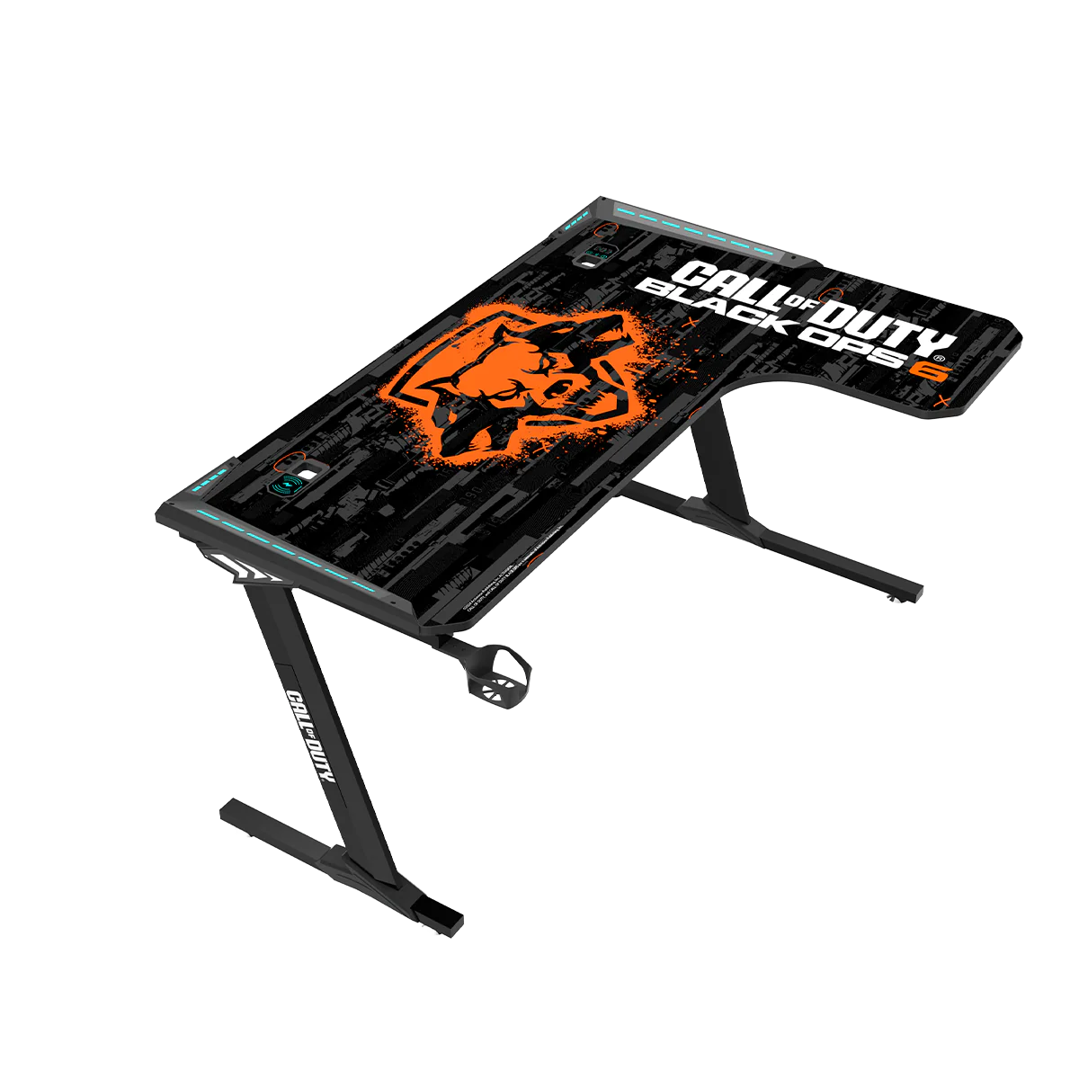 GameOn Call Of Duty Tam Boy Pad, Kablosuz Şarj, USB Hub, Kulaklık Askısı, Bardak Tutucu RGB Oyuncu M