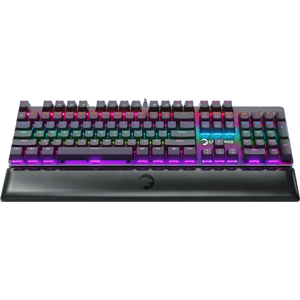 GamePower Ogre Rainbow 60M Red Switch Türkçe Q USB Mekanik Gaming Klavye