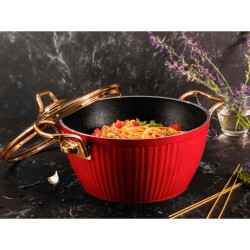 Lines Maya 20Cm Derin Granit Tencere Golden Handle