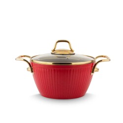 Lines Maya 24Cm Derin Granit Tencere Golden Handle