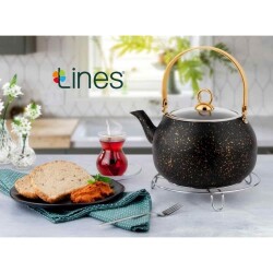 Lines Granite Teapot 2.5Lt Orchid