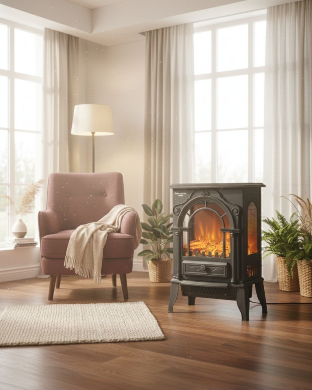   HAUSBERG HB8218 TAŞINABİLİR ŞÖMİNE ISITICI